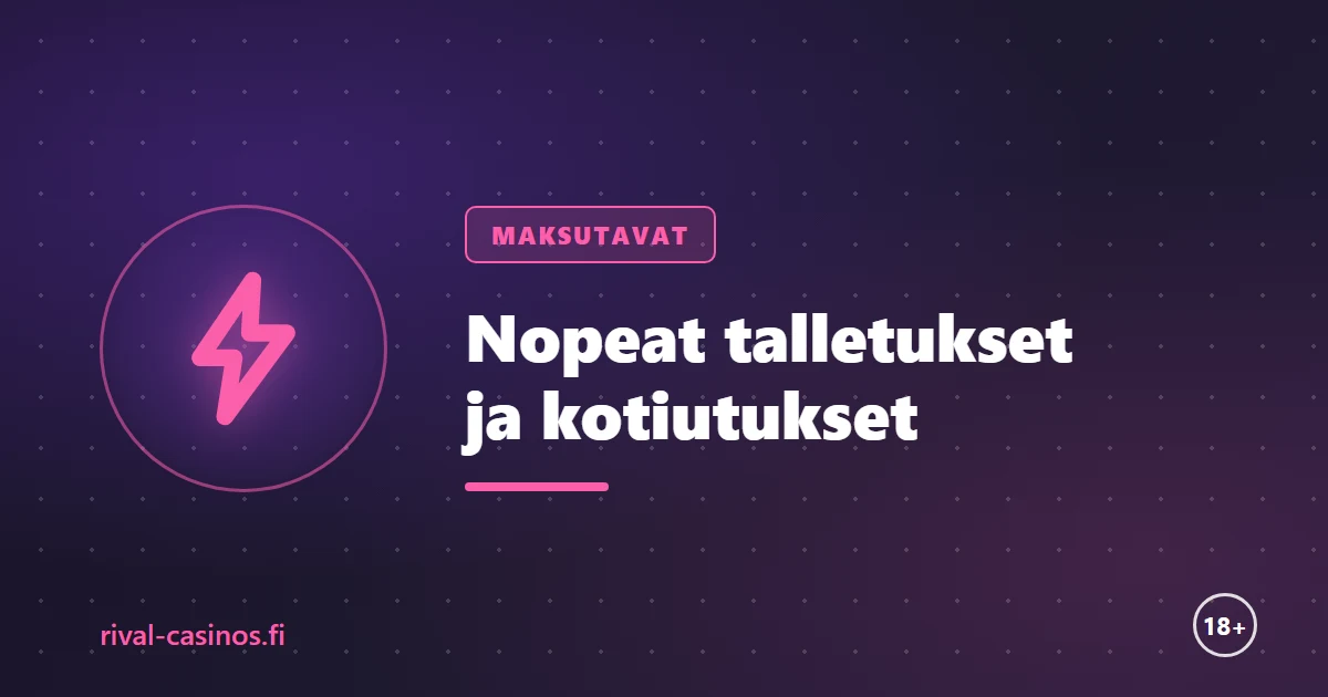 Nopeat talletukset ja kotiutukset mobiilikasinoilla — maksutavat